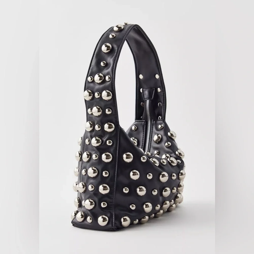 Via Moda Studded Women's Bag- BRAND NEW SEALED IN MANUFACTURING PKG - Picture 3 of 3